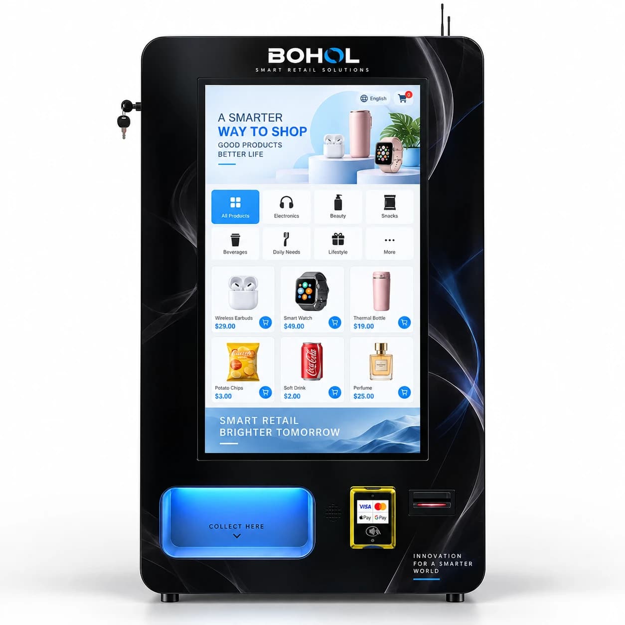 Wall-Mounted Smart Vending Machine