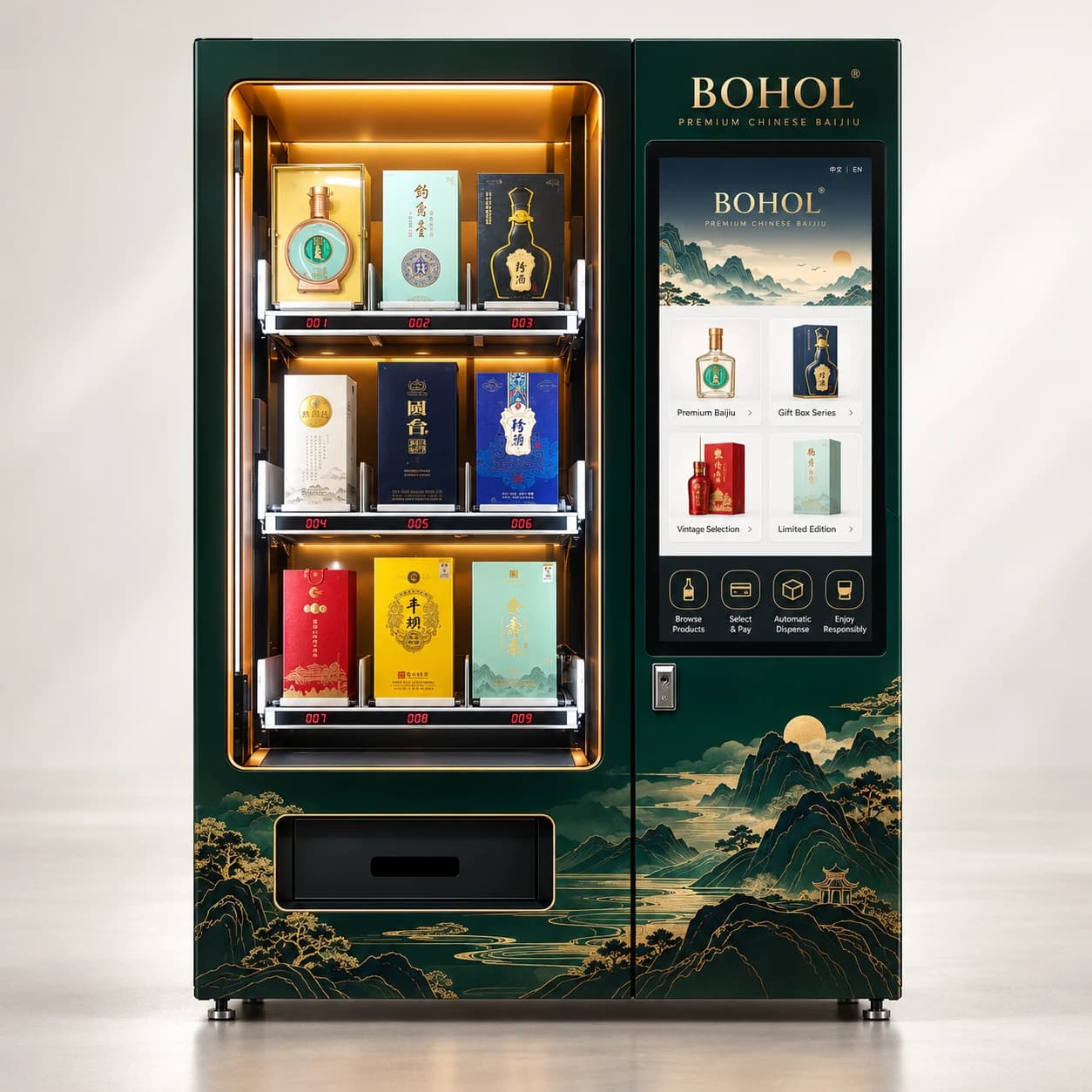 Premium Baijiu Vending Machine