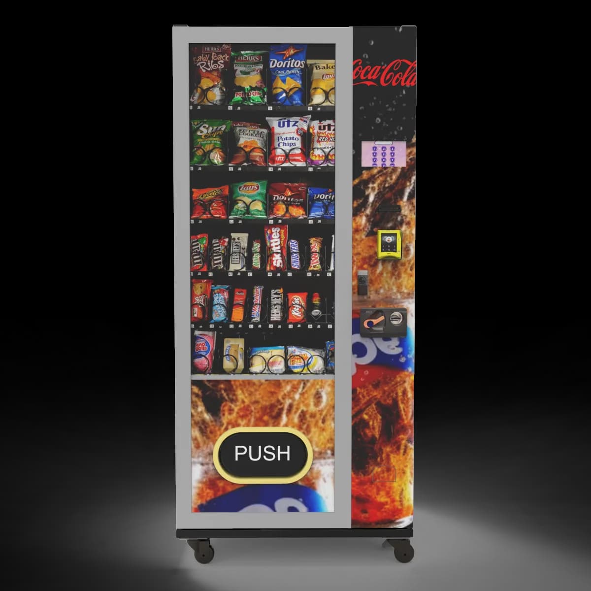 Compact Snack and Drink Vending Machine