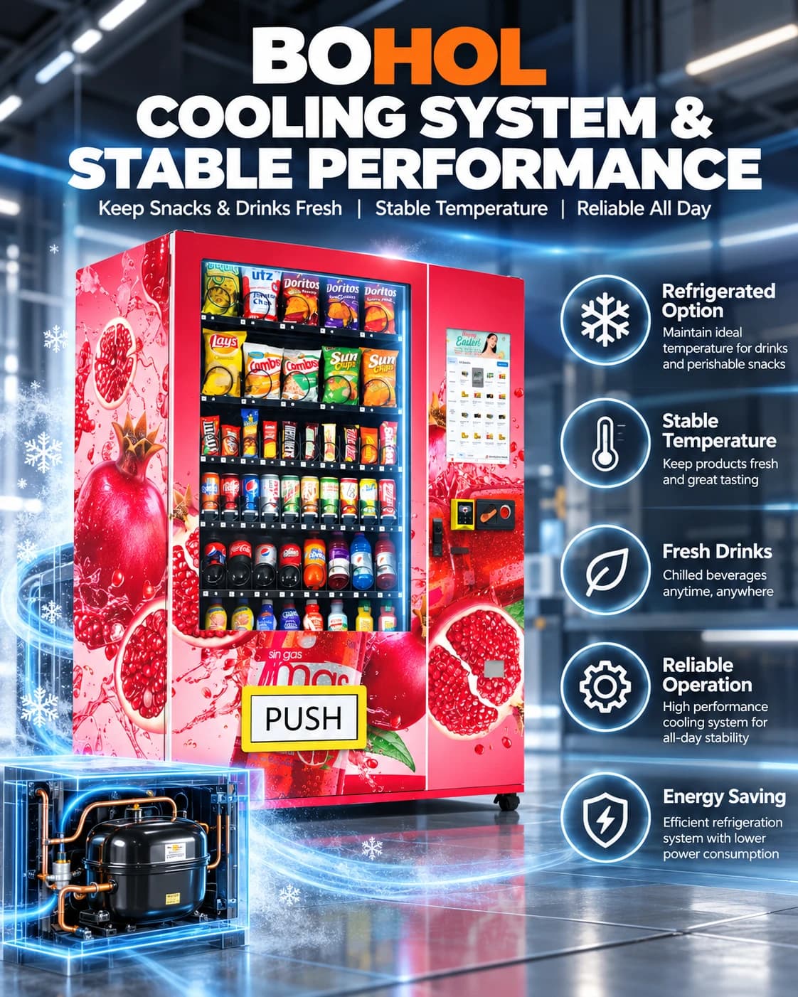 Custom Branded Refrigerated Vending Machine: Market-specific payment planning