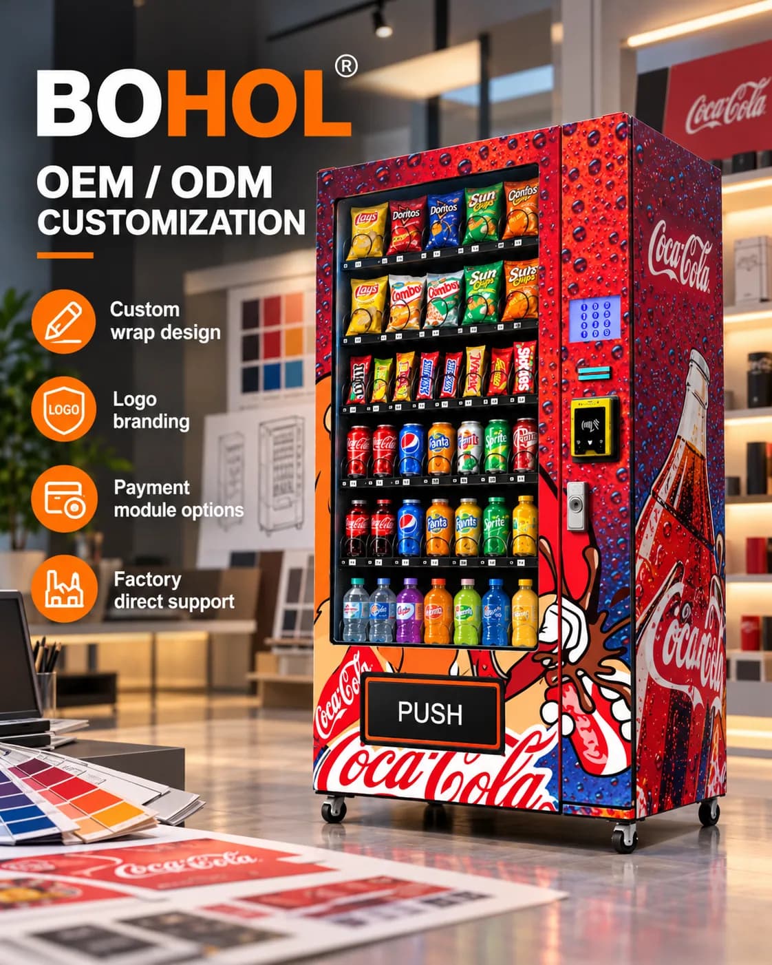 7-Inch Mini Snack and Drink Vending Machine detail 1